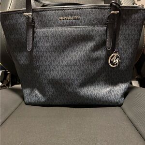 Michael Kors Dark Blue Signature Tote